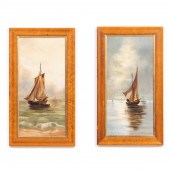 PAIR, COASTAL NAUTICAL SCENES,