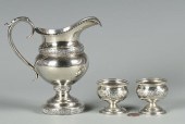 PAIR COIN SILVER SALTS AND KIT