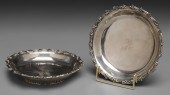 Pair Coin Silver Wine Coasters