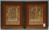 PAIR COLORED ENGRAVINGS OF WIL