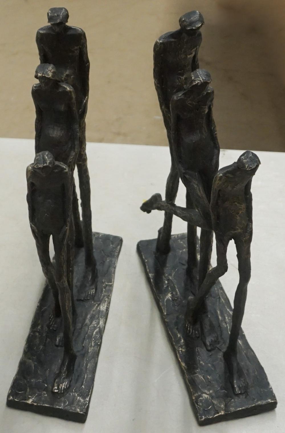 PAIR COMPOSITE BRUTALIST FIGURAL