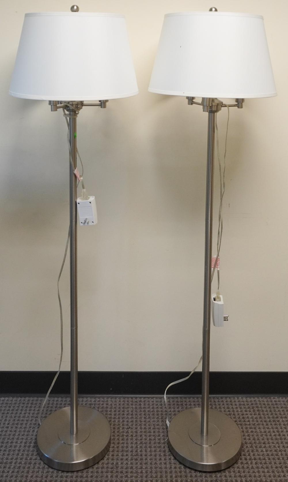 PAIR CONTEMPORARY BRUSHED