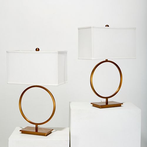 PAIR CONTEMPORARY DESIGNER TABLE