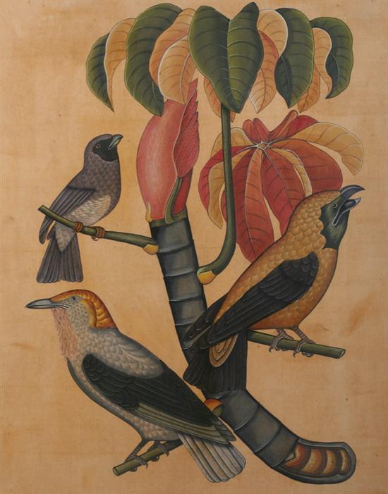 PAIR CONTEMPORARY PAINTED PANELS OF