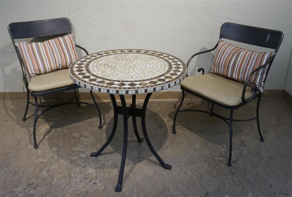 PAIR CONTEMPORARY PATINATED METAL