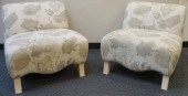 PAIR CONTEMPORARY UPHOLSTERED