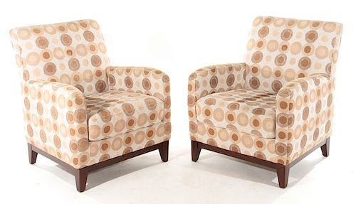 PAIR CONTEMPORARY UPHOLSTERED