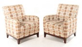 PAIR CONTEMPORARY UPHOLSTERED
