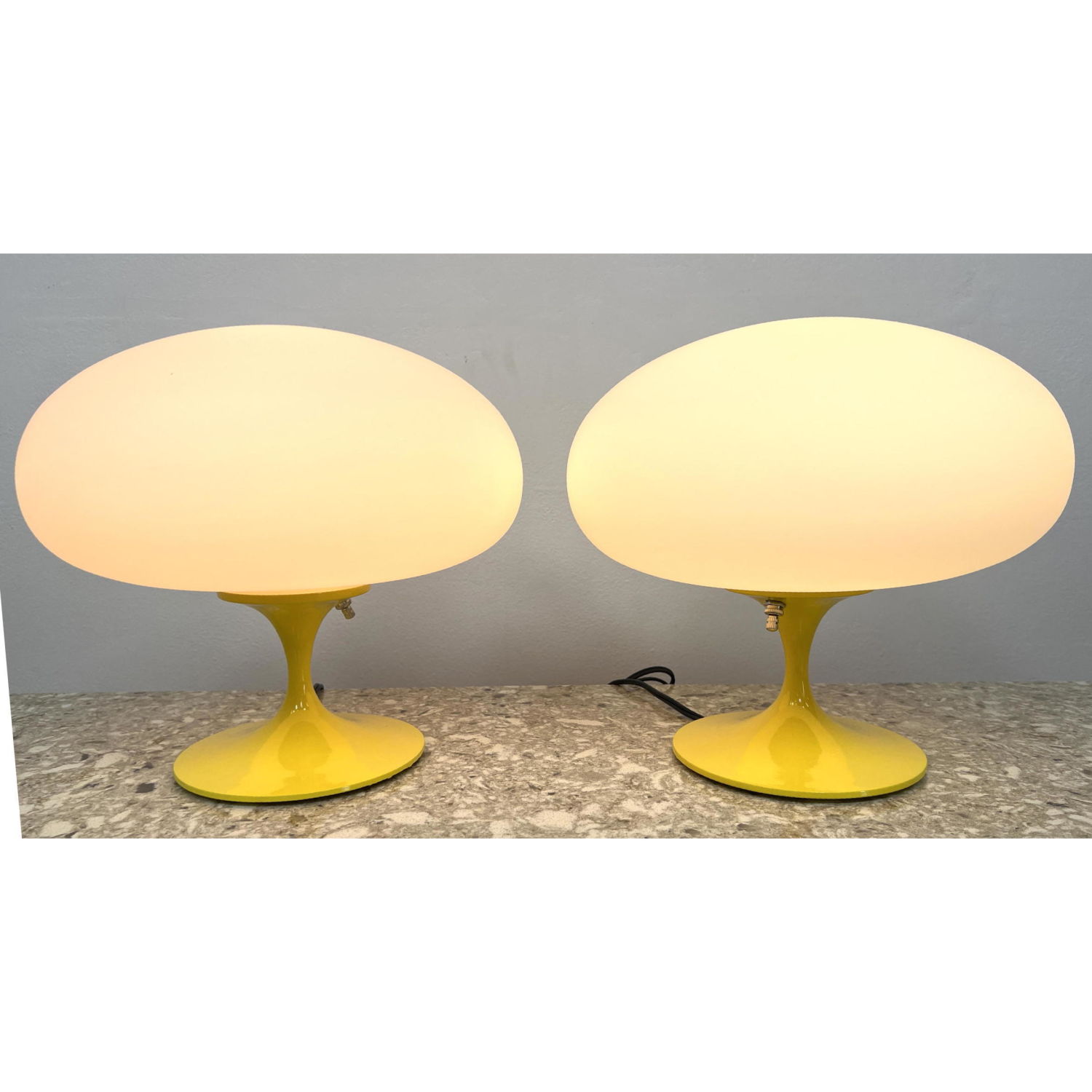 Pair Contemporary Yellow Stemlite