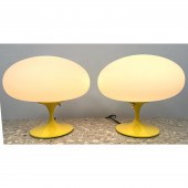 Pair Contemporary Yellow Steml