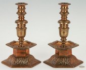 PAIR CONTINENTAL BAROQUE BRONZ
