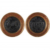 PAIR CONTINENTAL BAROQUE EBONY