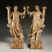 PAIR CONTINENTAL BAROQUE LIMEW
