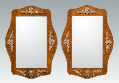 Pair Continental Baroque mirrors: