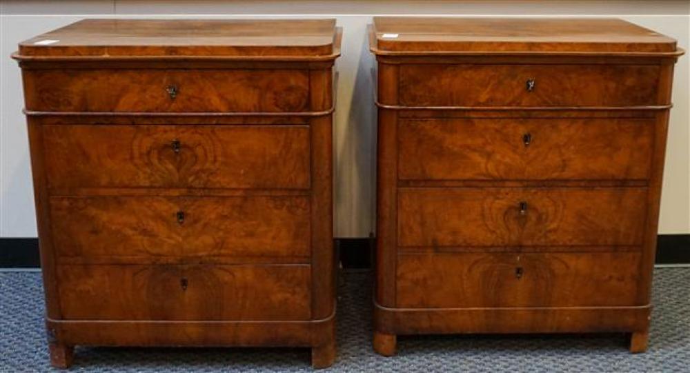 PAIR CONTINENTAL BURL WALNUT