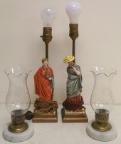 PAIR CONTINENTAL CERAMIC FIGUR