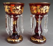 PAIR CONTINENTAL GILT DECORATE