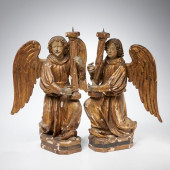 PAIR CONTINENTAL GILTWOOD ANGE