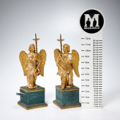 PAIR CONTINENTAL GILTWOOD ANGE