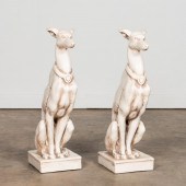 PAIR, CONTINENTAL GLAZED POTTE