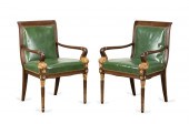 PAIR CONTINENTAL PARCEL GILT M