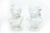 Pair Continental porcelain inf