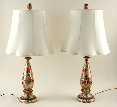 PAIR CONTINENTAL PORCELAIN ONE