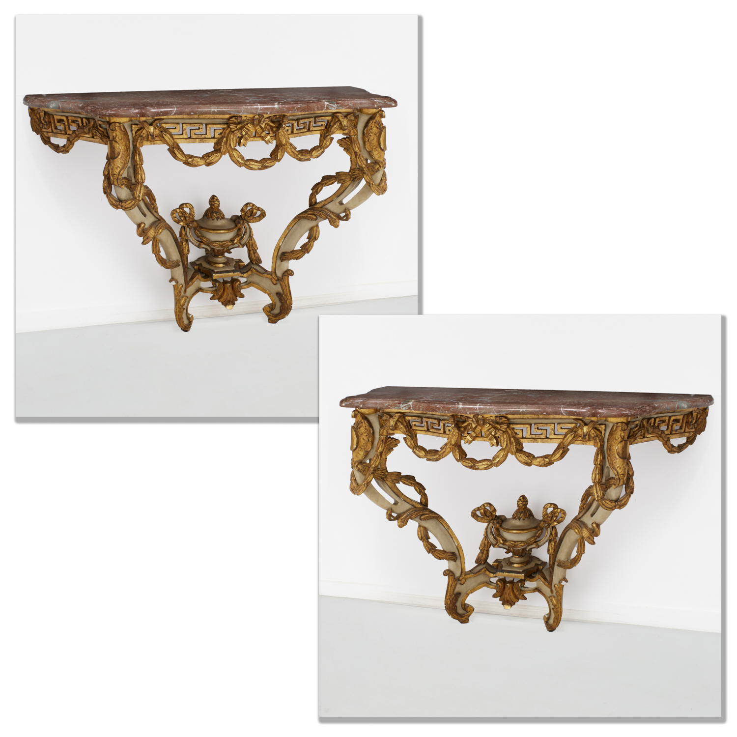 PAIR CONTINENTAL ROCOCO