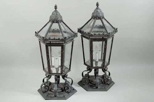 PAIR COPPER/BRASS & METAL