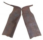 (PAIR) COWBOY LEATHER CHAPS, S