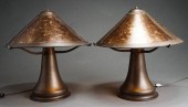 PAIR CRAFTSMAN LIGHT FIXTURE C