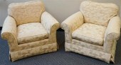 PAIR CRAFTWORK UPHOLSTERED LOU