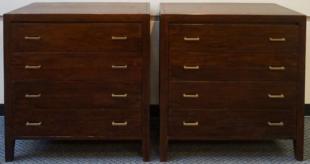 PAIR CRATE & BARREL STAINED