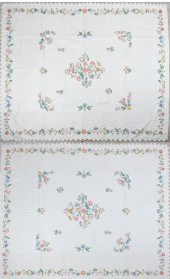 Pair cross stitch quilted cove
