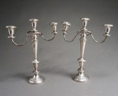 PAIR CROWN WEIGHTED STERLING S