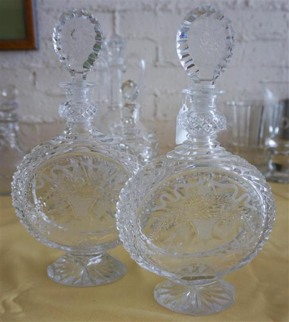 PAIR CRYSTAL DECANTERSPair