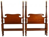 PAIR CUSTOM MAHOGANY FOUR POST
