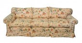 PAIR CUSTOM UPHOLSTERED SOFAS