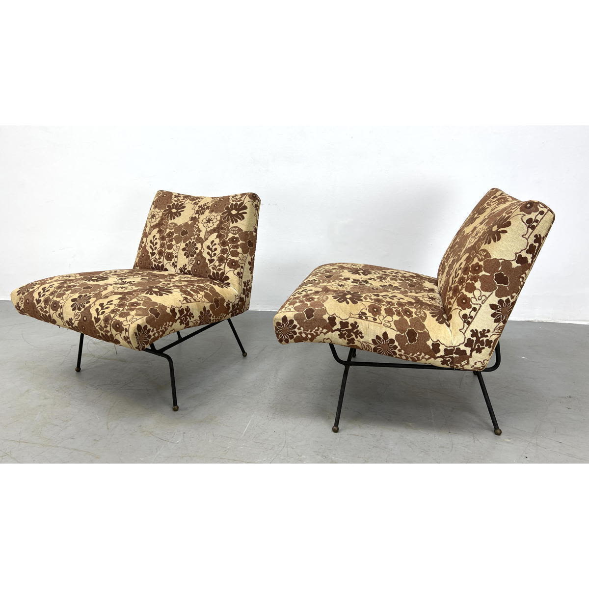 Pair DAN JOHNSON Lounge Chairs.
