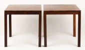 PAIR DANISH SIDE TABLES Rosewo