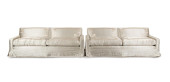PAIR DE ANGELIS GREY SILK UPHO
