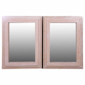 Pair Deco Style Cerused Wood M