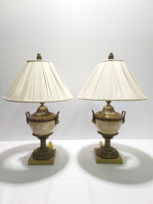 PAIR DECORATIVE CRAFTS BRONZE