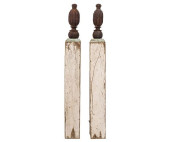 PAIR DECORATIVE FENCE POSTS<br