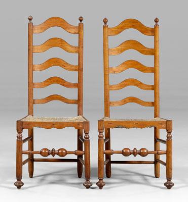 Pair Delaware Valley ladder-back