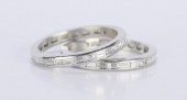 PAIR DIAMOND PLATINUM ETERNITY