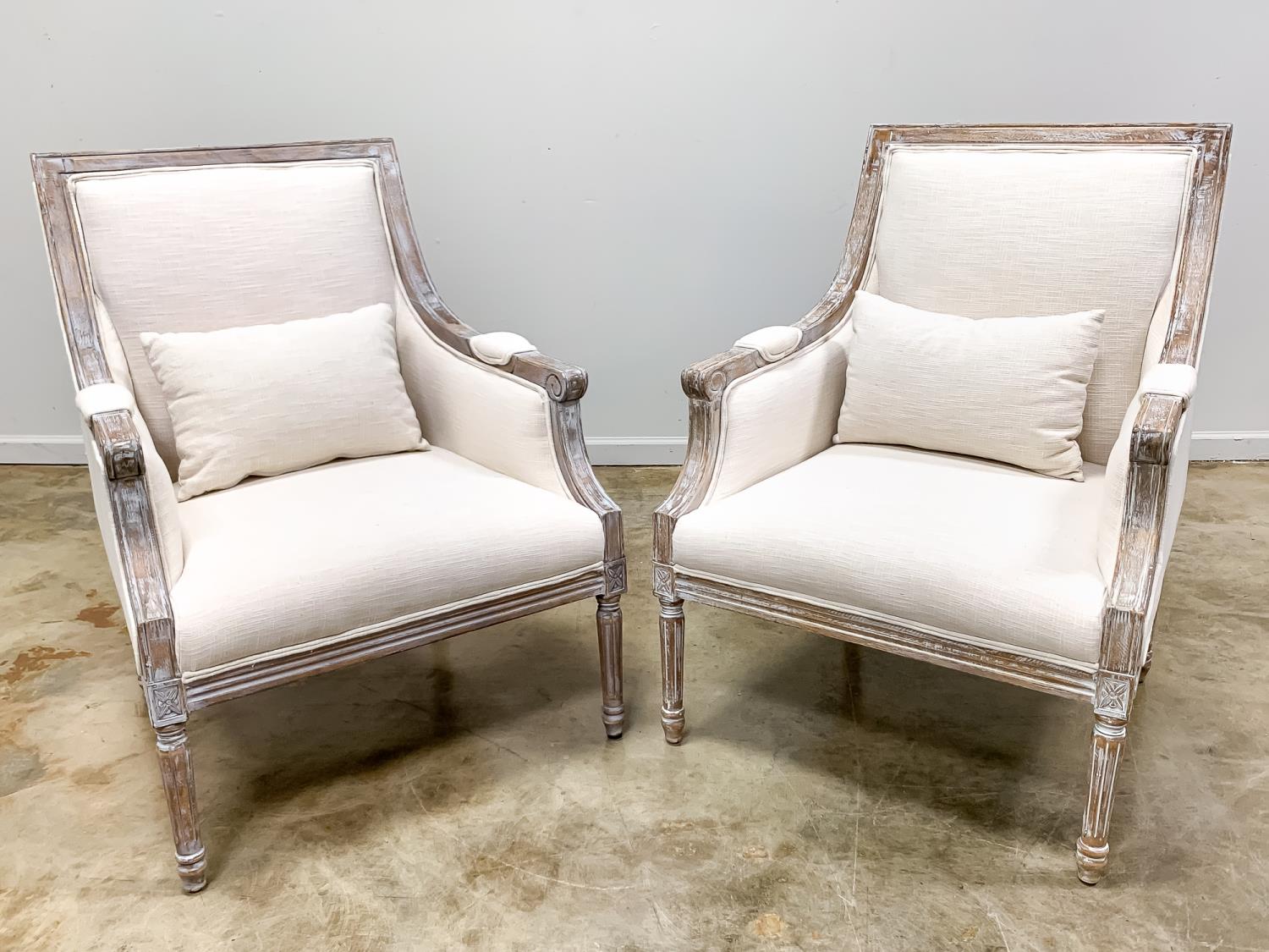 PAIR, DISTRESSED LOUIS XVI STYLE