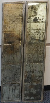 PAIR DISTRESSED PAINTED FRAME