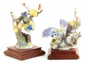 Pair Dorothy Doughty Blue Tit