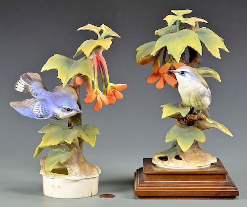 PAIR DOROTHY DOUGHTY CERULEAN